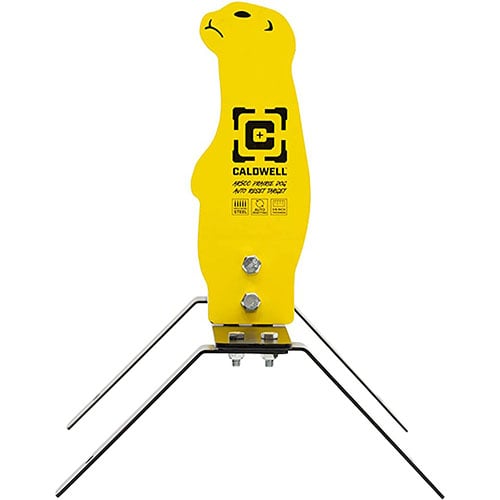 Ajoute du fun à ta séance de tir avec la cible Caldwell AR500 ! Cible auto-réinitialisable, en acier AR500, parfaite pour des impacts jusqu'à 3000 fps.